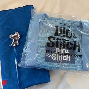 Disney’s Lilo & Stitch MovieBlue Tote Bag, Towel, and Pen Set